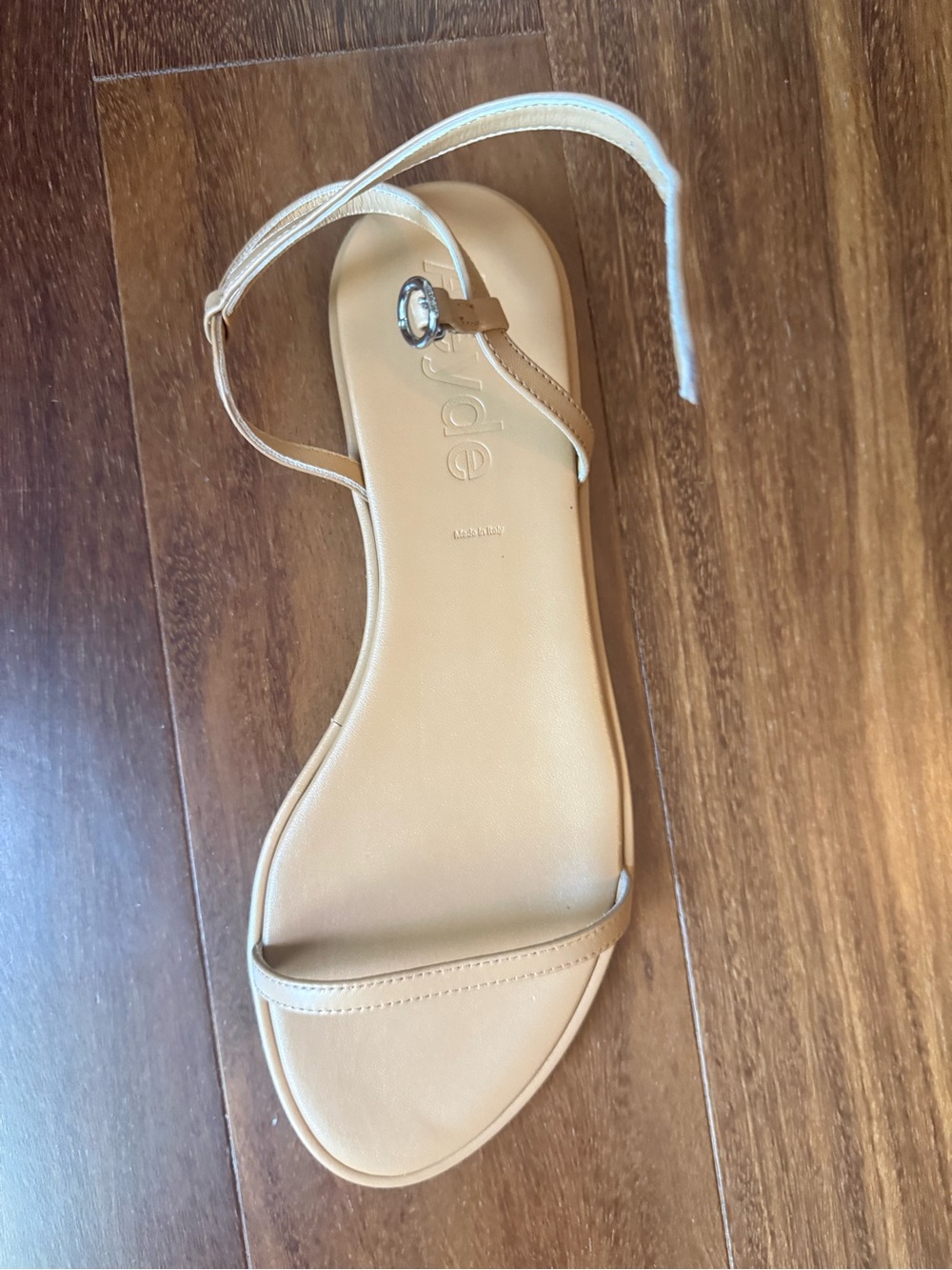 Aeyde Nette Narrow-Strap Ankle Sandal in Tan (9.5 US size) - Picture 3 of 8